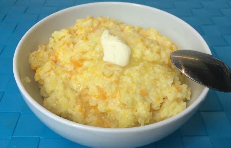 Come imparare a cucinare deliziosi porridge di miglio con zucca in una pentola a cottura lenta