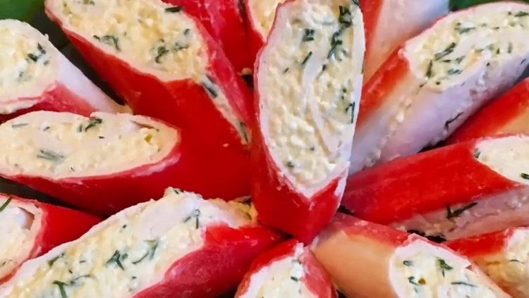 involtini di bastoncini di granchio pronti