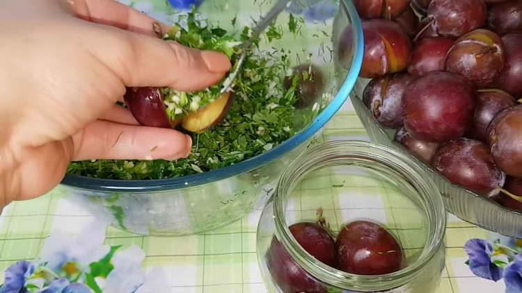 riempiamo le prugne con le verdure