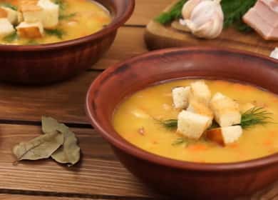 Ricetta classica della zuppa di piselli affumicati 🥣