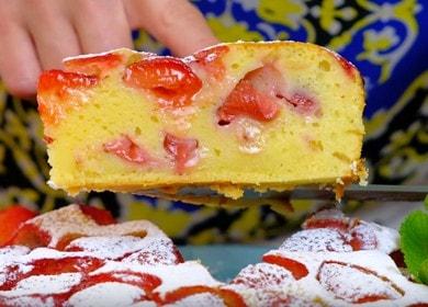 La più semplice e succosa e fragrante  torta di fragole