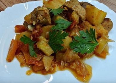 Gustoso spezzatino di zucchine  con carne