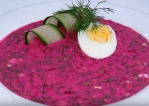 Cucinare deliziosi borsch freddi: ricetta con foto passo-passo.