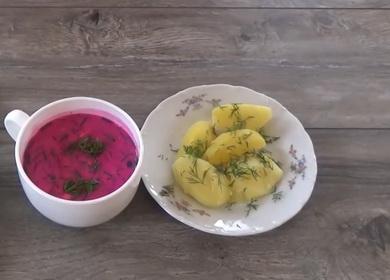 Ricetta passo dopo passo per la zuppa fredda di barbabietola