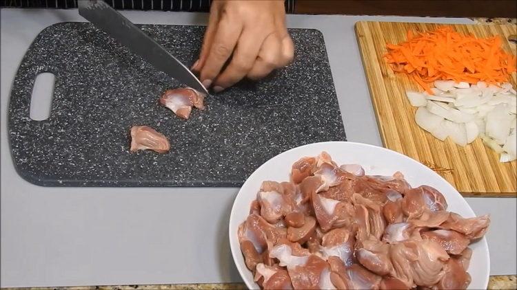 ricetta di stomaci di pollo