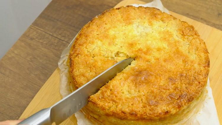 torta tre bicchieri con mele pronte