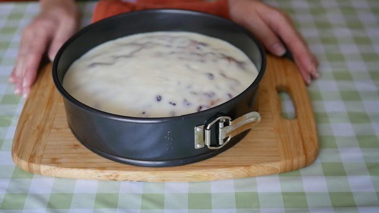 Torta di lamponi secondo una ricetta passo passo con foto