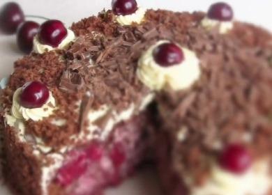 Una ricetta semplice per la deliziosa  e delicata torta Drunk Cherry