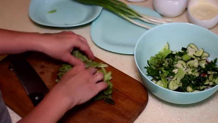 foglie di insalata di lacrime