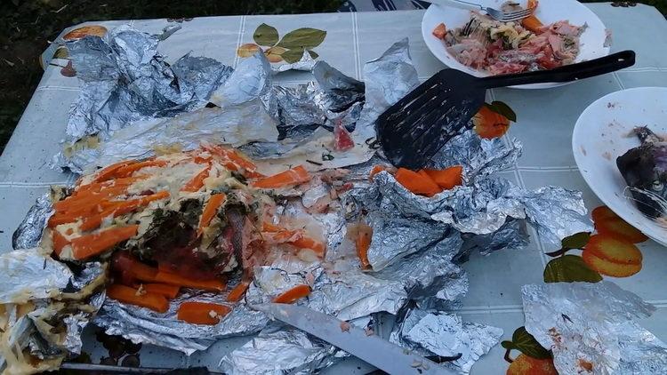 Ricetta graduale della trota iridea con la foto