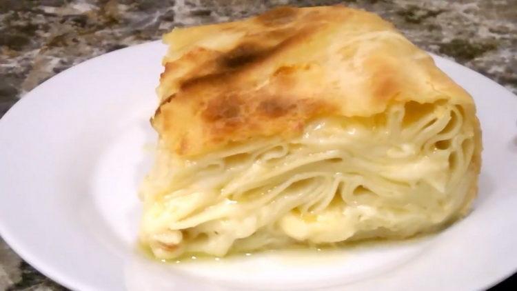 Achma con formaggio - una ricetta straordinaria