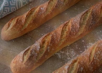 Baguette francesi incredibilmente deliziose - una ricetta per cucinare al forno