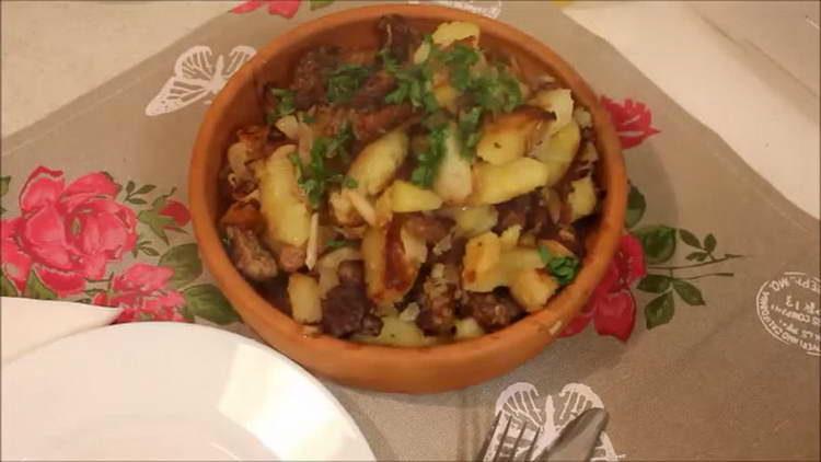 patate fritte con carne