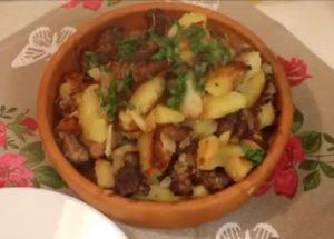 patate fritte perfette con carne