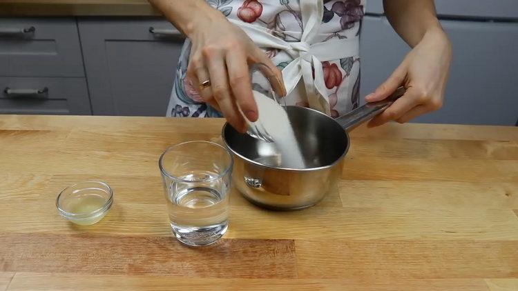 preparare gli ingredienti per l'impregnazione